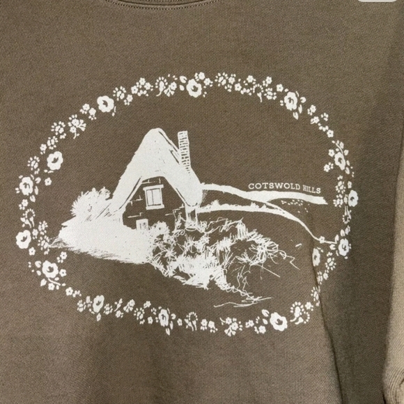 Madewell Resourced Cotton French Terry COTSWOLDS HILLS sweatshirt Jumper XXL - Picture 8 of 13